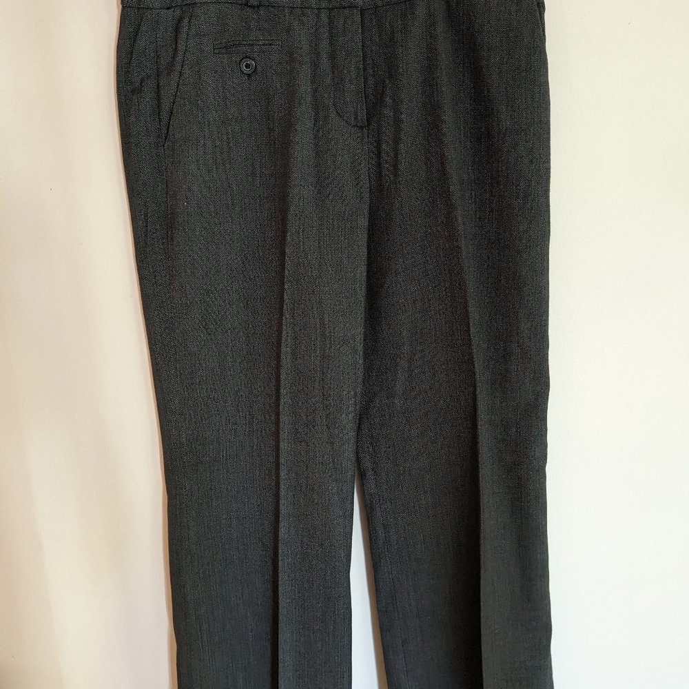 Sandro Woman Gray High Rise Wide Leg Work Wear Pants